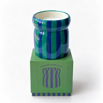 Vela Perfumada Balsam Fir com tampa a condizer e caixa de apresentação