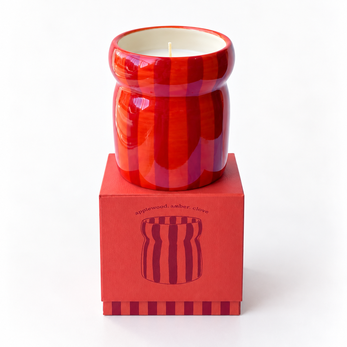Vela Perfumada Spiced Apple com tampa a condizer e caixa de apresentação